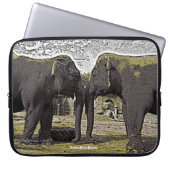 Elephant Eyes Laptopschutzhülle (Vorderseite)