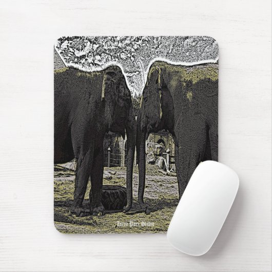 Elephant Eyes Mousepad (Mit Mouse)