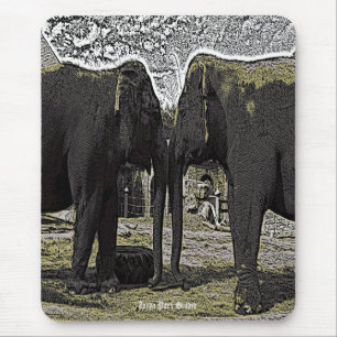 Elephant Eyes Mousepad