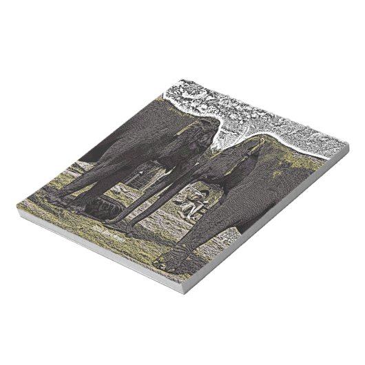 Elephant Eyes Notizblock (Rotiert)