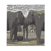 Elephant Eyes Notizblock (Vorderseite)