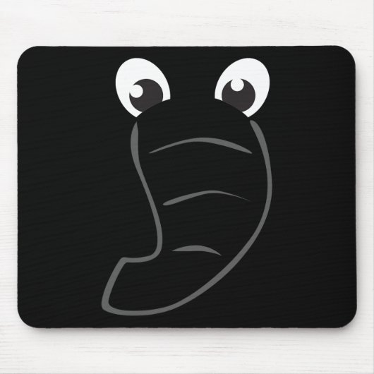 Elephant Face Niedlich Kids Halloween Kostüm Tier Mousepad (Vorne)