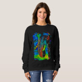 Elephant Face Pop Art Sweatshirt (Vorne ganz)