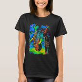 Elephant Face Pop Art T-Shirt (Vorderseite)