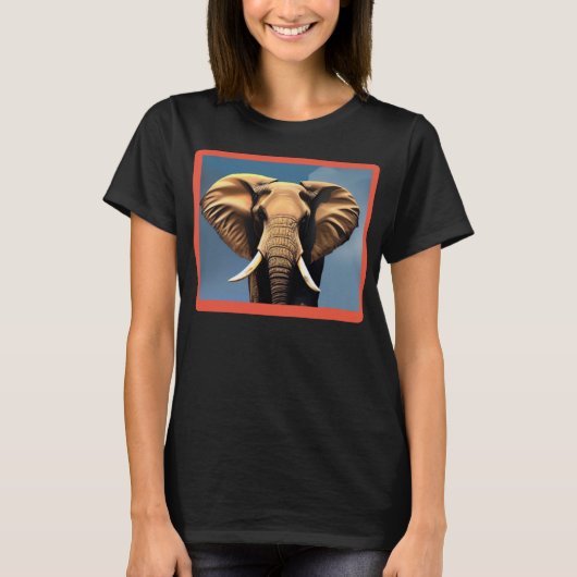 Elephant Face T - Shirt (Vorderseite)