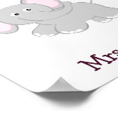 Elephant Facts-Klasse Poster (Ecke)