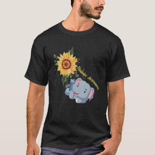 Elephant Faith Hope Kämpfe Liebe Diabetes Bewussts T-Shirt