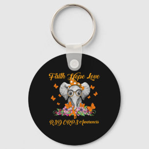 Elephant Faith Hope Liebe Rsd Crps Bewusstsein Schlüsselanhänger