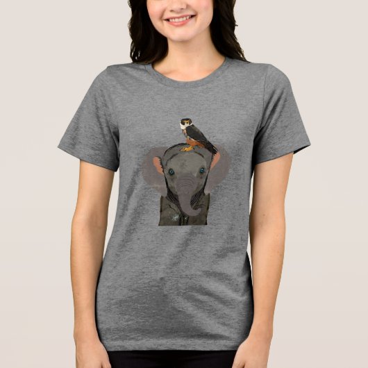 ELEPHANT & FALCON Tri-Blend SHIRT (Vorderseite)