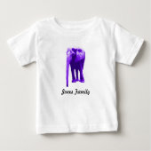 Elephant Familienname Baby T-shirt (Vorderseite)