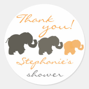 Elephant Family Danke Stickers