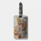 ELEPHANT FAMILY GEPÄCKANHÄNGER (Rückseite vertikal)