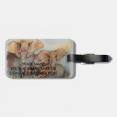 ELEPHANT FAMILY GEPÄCKANHÄNGER (Rückseite horizontal)