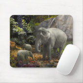ELEPHANT FAMILY GREEN ROOM MOUSEPAD (Mit Mouse)