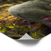 ELEPHANT FAMILY "GRÜNES ZIMMER" POSTER (Ecke)