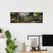 ELEPHANT FAMILY "GRÜNES ZIMMER" POSTER (Heimbüro)