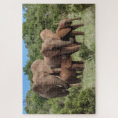 Elephant Family Jigsaw Puzzle (Vertikal)