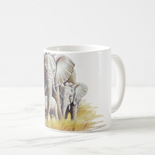 Elephant Family Kaffeetasse (VorderseiteRechts)