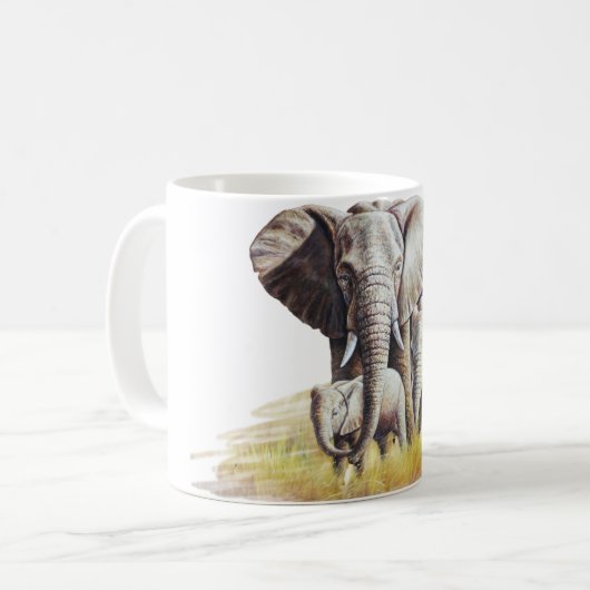 Elephant Family Kaffeetasse (Vorderseite Links)