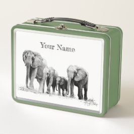 Elephant Family Lunch Box - Kundenspezifisches Ges
