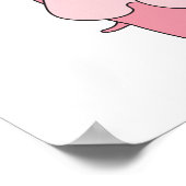 Elephant Family Poster Print (Ecke)