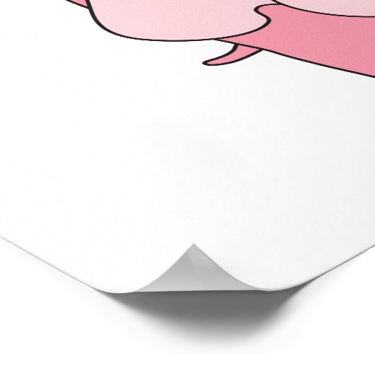 Elephant Family Poster Print (Ecke)