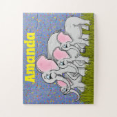 Elephant Family Puzzle (Vertikal)