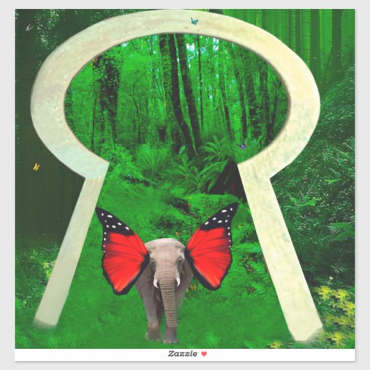 Elephant Fantasy Sticker (Blatt)