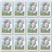 ELEPHANT FARM PICKING STRAWBERRIES IN BIB OVERALLS AUFKLEBER (Vorderseite)