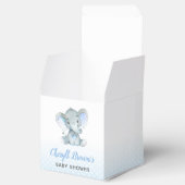 Elephant Favor Box - Boy Baby Shooter Niedlich Geschenkschachtel (Geöffnet)