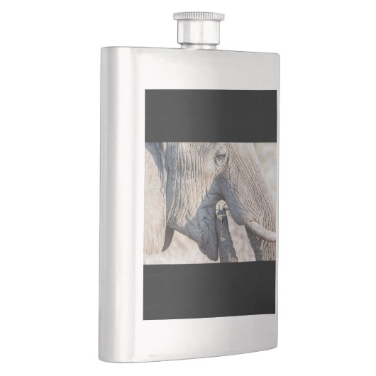 Elephant Feeding Flachmann (Rechts)