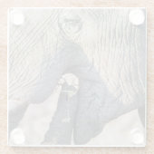 Elephant Feeding Glasuntersetzer (Rückseite)