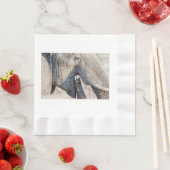 Elephant feeding serviette (Beispiel)