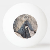 Elephant Feeding Tischtennisball (Vorderseite)