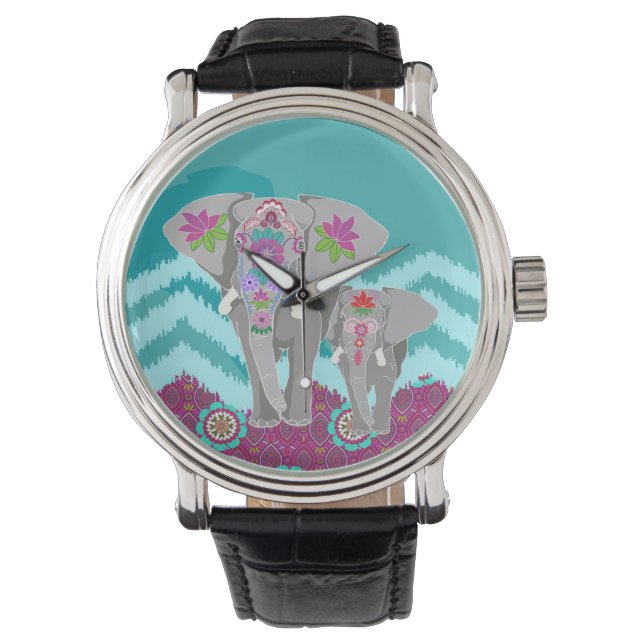 Elephant Festival Watch Armbanduhr (Vorderseite)