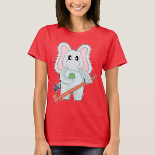 Elephant Field Hockey Field Hockey-Hockey-Stick T-Shirt