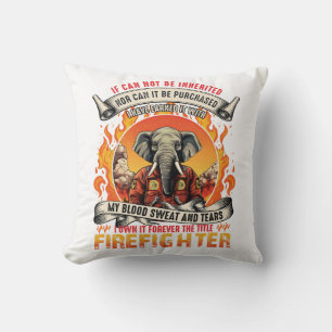 Elephant Firefighter Kissen