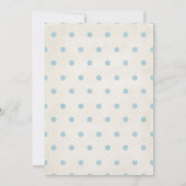 Elephant First Birthday Baby Shower Einladung (Rückseite)