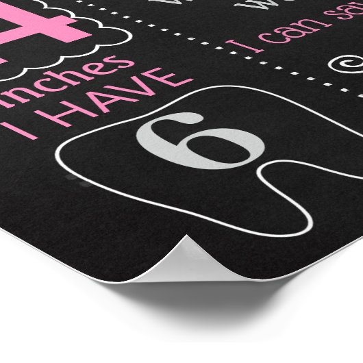 Elephant First Birthday Chalkboard-Zeichen Poster (Ecke)