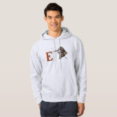 Elephant Fischer Fishing Illustration Hoodie (Vorne ganz)