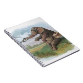 Elephant Fischer Fishing Illustration Notizblock (Rechte Seite)