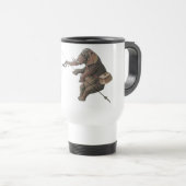 Elephant Fischer Fishing Illustration Reisebecher (VorderseiteRechts)