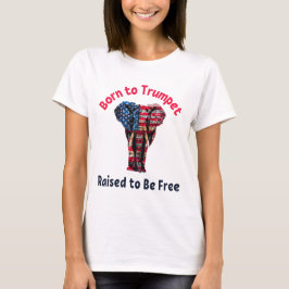 Elephant Flag America T-Shirt