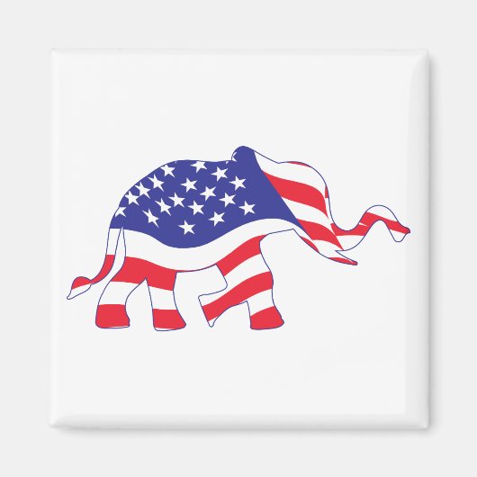 Elephant-FLAG Magnet (Vorne)