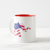 Elephant-FLAG Zweifarbige Tasse (Vorderseite Links)
