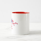 Elephant-FLAG Zweifarbige Tasse (Mittel)