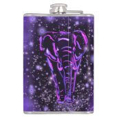 Elephant Flask Wandern bei Lila Starry Night Flachmann (Rückseite)
