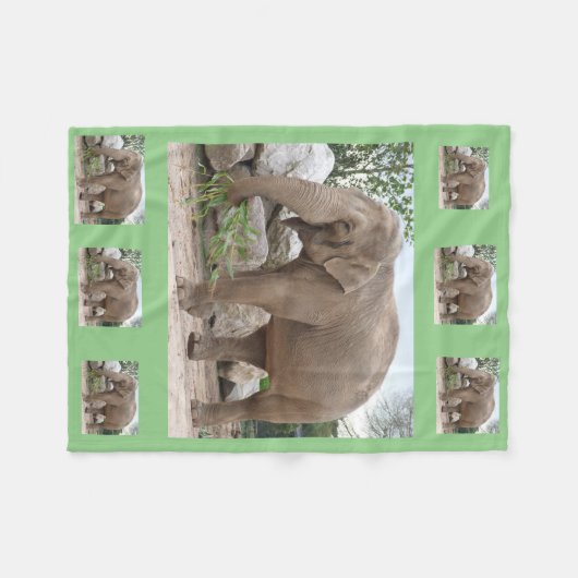 Elephant Fleece Blanket (Vorderseite (Horizontal))