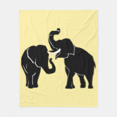 Elephant Fleece Blanket - Farbe auswählen (Vorderseite)
