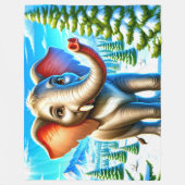 Elephant Fleecedecke (Vorderseite)
